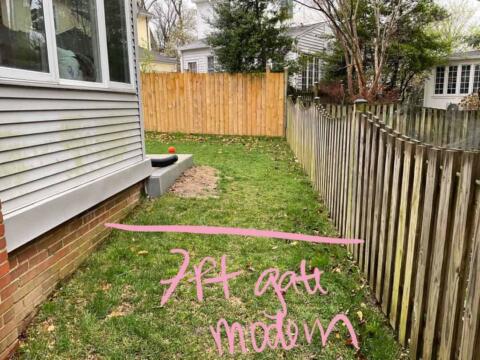 Chevy Chase Sod Installation, Walkway Repair, and Spring Cleanup (Before)